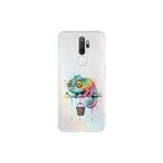 Oppo A9 2020 ile Uyumlu Splash Bukalemun Tasarımlı Slimfit Şeffaf Silikon Kılıf