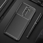 Oppo A9 2020 Kılıf Karbon Görünümlü Silikon Zipax-Zr-Negro