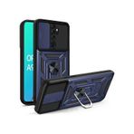 Oppo A9 2020 Kılıf Magnetik Standlı Kamera Korumalı Sürgülü Vega Kapak