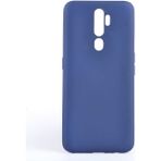 Oppo A9 2020 Kılıf Soft ve Pürüzsüz Yüzeyli Ipeksi Silikon Kapak - Lacivert