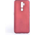 Oppo A9 2020 Kılıf Soft ve Pürüzsüz Yüzeyli Ipeksi Silikon Kapak - Mürdüm