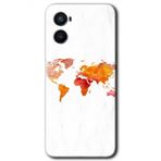 Oppo A96 Dünya Haritası Baskılı Uyumlu Silikon Kılıf