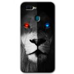 Oppo AX7 Fire and Ice Lion Baskılı Uyumlu Silikon Kılıf