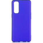 Oppo Reno 4 Pro 4g Kılıf Soft ve Pürüzsüz Yüzeyli Ipeksi Silikon Kapak - Saks Mavi