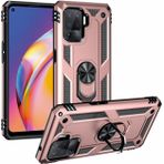 Oppo Reno 5 Lite Gold Kılıf Zırhlı Standlı Mıknatıslı Tank Kapak