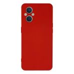 Oppo Reno 7 Lite Kılıf Nano içi Kadife Silikon - Kırmızı-(5796)