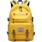 Oppoverd 17 Inch High School Student Large Capacity Backpack Laptop Bag With USB Charging, Travel Casual Daypack (Yurt Dışından) - Sarı