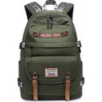 Oppoverd 17 Inch High School Student Large Capacity Backpack Laptop Bag With USB Charging, Travel Casual Daypack (Yurt Dışından) - Yeşil