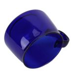 OPPWONG Bodum Kahve Fincanları, 250ML Borosilikat Bardak Şeffaf Borosilikat Cam Kupa Düz Tabanlı Kahve Kulplu Kupa Kahve, Latte, Süt (BLUE)