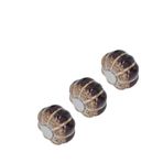 OPPWONG Mutfak Dolabı Kolları, 3 ADET Antika Dolap Kolları Kabak Topuzu Kapakları Seramik Çekmece Kolları Mutfak Dolabı Çekmece Dolap Için Kapı Çekme Kolu Kolları (SILVER)