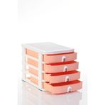 Ops Co 7400 Çok Amaçlı Çekmeceli Organizer Pastel Turuncu