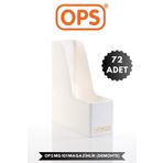 Ops MG 101 A4 DEMONTE 72'Lİ PLASTİK DİKEY MAGAZİNLİK KLASÖR ARŞİV KUTUSU ORGANİZER SAKLAMA DEPOLAMA