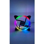 Optana 1 Adet 12 cm 3 Renk Hareketli Yanan Rgb Kasa Mining Fanı Işıklı Rainbow Kasa Soğutucu Fan 12CM 0.3A