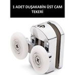 Optana 1 Adet Üst Duşakabin Tekerleği Üst Cam Rulman Krom Teker 23 Mm Çok Renkli