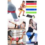 Optana 5 Li Set Aerobik Bandı Egzersiz Plates Fitness Direnç Lastiği Kas Germe Ve Jimnastik Seti Crossfit