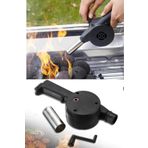 OptaPro Mangal Fanı Ateş Yakma Barbekü Soba Semaver Odun Kömür Tutuşturucu