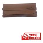 Optic Plus Sevgililer Günü / Doğum Günü / Günlük Özel Hediye Isim Yazılabilir A Kalite Deri Gözlük Kılıfı / Gözlük Kutusu Kahverengi
