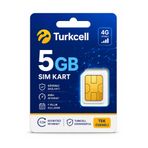Opticam 4g Turkcell Her Ay 5 gb Sim Kartı 1 Yıllık Tek Ödeme Data m2m Hattı Güvenlik Kamerası Modem Hattı