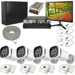 Opticam Marka - Model: OP4AHD - 4 Kameralı Ahd Güvenlik Kamerası Seti - Beyaz 2mp Çözünürlük Kamera - 500 GB Disk - 100 Metre Cctv Kablo - 4 Kanal Cihaz - Tek Model