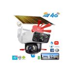 Opticam OC-58G 4G Güneş Enerjili Sim Kartlı 4g 3+3 MP Solar Güvenlik Kamerası,360 Derece Açı ,Güçlü Batarya