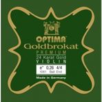 Optima 631745 Goldbrokat Premium 24 Ayar Altın Keman Mi Teli | Gerçek Altın Kaplama ile Kararmaya Dayanıklı Yapı ve Sıca
