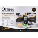 Optima Şeker Ölçüm Cihazı + 100 Adet Test Stripli Set (Hızlı & Doğru Ölçüm) - SİYAH