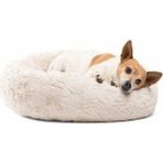 Optimal&Prime Beyaz Yumuşak Polar Kedi Yatağı - Köpek Yatağı Minder
