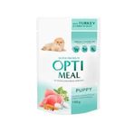 Optimeal 100 gr Parça Etli Hindi ve Havuçlu Küçük Irk Konserve Yavru Köpek Maması