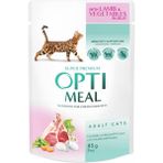 Optimeal 85 gr Kuzu Etli ve Sebzeli Yetişkin Kedi Konservesi