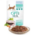 Optimeal Jöle İçinde Parça Morina Balıklı ve Sebzeli 85 gr Yetişkin Kedi Konservesi