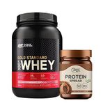 Optimum Whey Protein Tozu 908 Gr + Clean Powders Protein Spread Çikolata Kombinasyonu Aromasiz