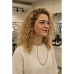 optiPoint Fimo ve Kum Boncuklu Çok Renkli Optik Güneş Gözlüğü Gözlük İpi 65cm