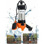 Optivex Bıçaksız Drenaj Pompası Bakır Sargılı Termik Korumalı Sargı 0.25KW 0.33HP
