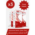 Optivita 3'lü Avantaj Paketi: Optivita Ferro Plus Lipozomal Demir, Çinko, İyot Çocuk ve Yetişkin Demir Şurup