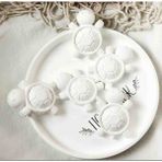 Opulent Accessories Şans Kaplumbağasıtaş Boyama, 15 Adet Okul Öncesi Boyama Etkinliği, Doğum Gunu Hediyesi, Beton Taş Boyama - 102-Beyaz