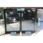 Ör-As Tel Örgü Bahçe Kapısı - Panel Çit Tel Kapısı -Çift- Kanatlı Kapı Yeşil-) -100CM Yüksekliği x 250 cm Uzunluk