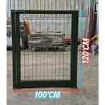 Ör-As Tel Örgü Bahçe Kapısı Panel Çit Tel Kapısı Kanatlı Kapı Yeşil 120 cm Yükseklik x 100 cm En - 1-Adet