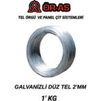 Ör-As Tel Örgü Galvanizli Tel - 1 Kg - 2Mm - Bağlama Teli Paslanma Yapmaz