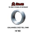 Ör-As Tel Örgü Galvanizli Tel - 14 Kg - 2Mm - Bağlama Teli Paslanma Yapmaz