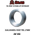 Ör-As Tel Örgü Galvanizli Tel - 26 Kg - 2Mm - Bağlama Teli Paslanma Yapmaz