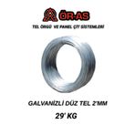 Ör-As Tel Örgü Galvanizli Tel - 29Kg - 2Mm - Bağlama Teli Paslanma Yapmaz