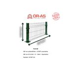 Ör-As Tel Örgü & Panel Çit Sistemleri 100'Lük Panel Çit Takım 20 Mt + 1 Direk Avantaj Paket Yeşil Renk