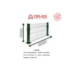 Ör-As Tel Örgü & Panel Çit Sistemleri 70'Lik Panel Çit Takım 10 Mt + 1 Direk Avantaj Paket Yeşil Renk