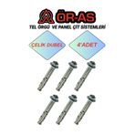 Ör-As Tel Örgü & Panel Çit Sistemleri Çelik Dubel 4 Adet