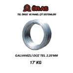 ÖR-AS TEL ÖRGÜ & PANEL ÇİT SİSTEMLERİ Galvanizli Tel -17 Kg - 2.20 mm - Bağlama Teli Paslanma yapmaz