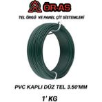 Ör - As Tel Örgü & Panel Çit Sistemleri Pvc - Kaplı Düz Tel - 3 mm Kalınlık (- 1 - Kg -) - 1-Adet