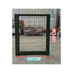 ÖR-AS TEL ÖRGÜ & PANEL ÇİT SİSTEMLERİ Yeşil Tel Çit Kapı - Panel Çit Tel Kapısı - Kanatlı Kapı (- 120 cm Yükseklik X 100 Cm Uzunluk -)