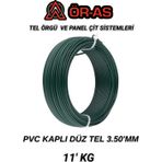 Ör-As Tel Örgü Pvc - KaplıDüz Tel - 3.5 Mm Kalınlık(- 11 - Kg -)