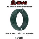 Ör-As Tel Örgü Pvc - KaplıDüz Tel - 3.5 Mm Kalınlık(- 12 - Kg -)