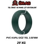 Ör-As Tel Örgü Pvc - KaplıDüz Tel - 3.5 Mm Kalınlık(- 29 - Kg -)